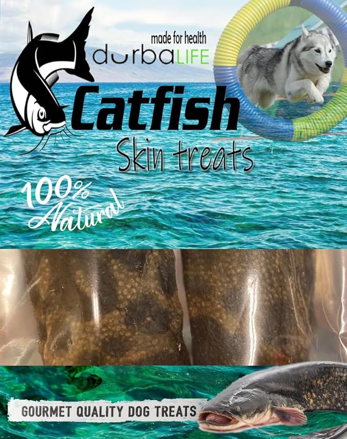 Dental Skin Twists Catfish Crunchy Dog Treats. High-Protein, Single-Ingredient Snacks, Rich in Omega-3, Low-fat Alternative for Dogs & Puppies with Sensitivities (3.1 oz (1-Pack), Catfish Skin)