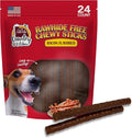 Country Kitchen Rawhide Free Chewy Stick Dog Treats, Bacon Flavor, Made in The USA, 24 Count