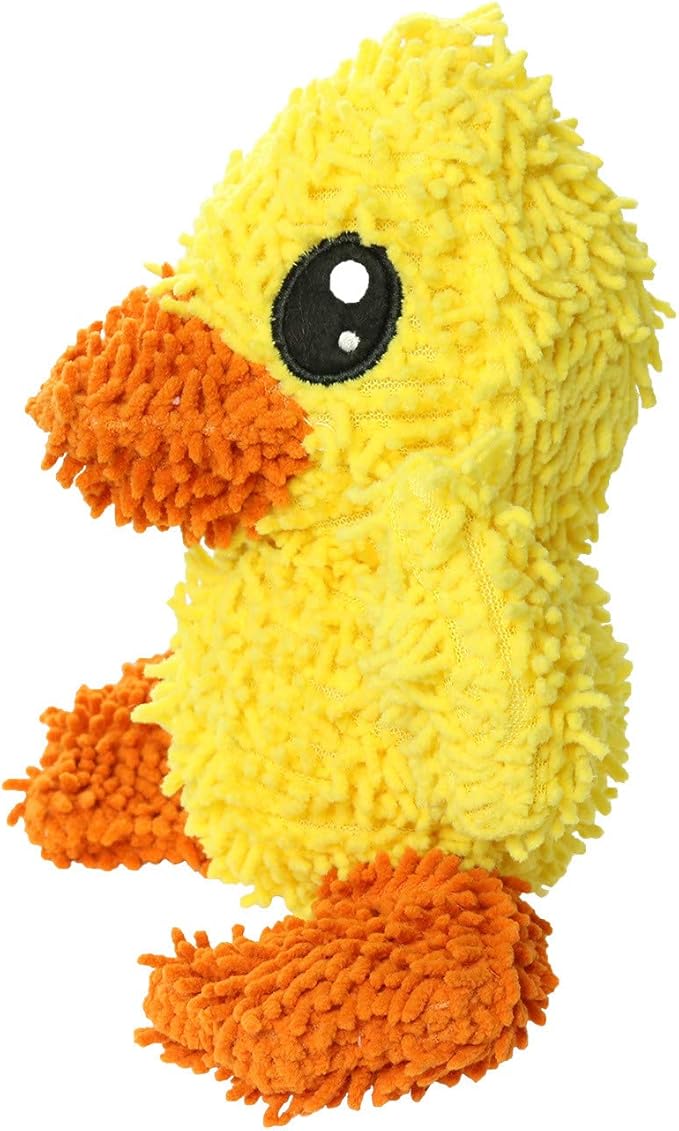 MIGHTY- Microfiber Ball - Farm – Made with Squeaker Balls and Minimal Stuffing. Strong & Tough. Interactive Play. Machine Washable & Floats (Duck, Medium)
