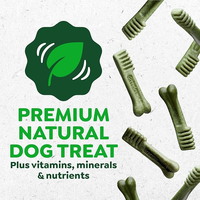 Greenies Veterinarian-Recommended Adult Natural Dental Dog Treats Petite Size, Original Flavor, (4) 30 ct Packs (120 Treats)