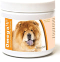 Healthy Breeds Chow Chow Omega HP Fatty Acid Soft Chews - DHA, EPA & Vitamin E to Promote Healthy Skin, Shiny Coat, Immune Support, Heart Health and Joint Function - 60 Count