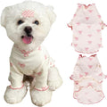Small Dog Clothes Extra Small Dogs Spring Summer Dress Cute Soft and Breathable Outfits for Female Chihuahua Shih Tzu Yorkshire Puppy Cats (Pink, XX-Small)