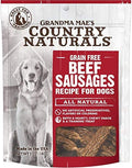 Grandma Mae's Country Naturals Grain Free Beef Sausages Chewy Dog Treats, 5 Ounces