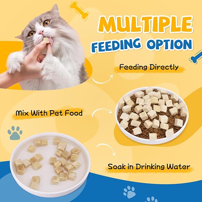 gazeupon Freeze Dried Chicken Dog Treats, Single Ingredient, High Protein Training Treats & Food Topper for Picky Eaters, Grain Free All Natural Snacks for Puppies and Adult Dogs, 10.58 oz