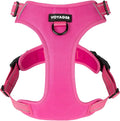 Voyager Dog Harness Dual Leash Attachment No-Pull Control Adjustable Soft but Strong Pet Harness for Medium and Large Dogs with 3M Reflective Technology, Fuchsia Nylon, XL (Chest: 28-37")