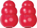 KONG Classic Stuffable Dog Toy - Fetch & Chew Toy for Dogs - Treat-Filling Capabilities & Erratic Bounce for Extended Play Time - Durable Natural Rubber Material - for Extra Large Dogs (Pack of 2)