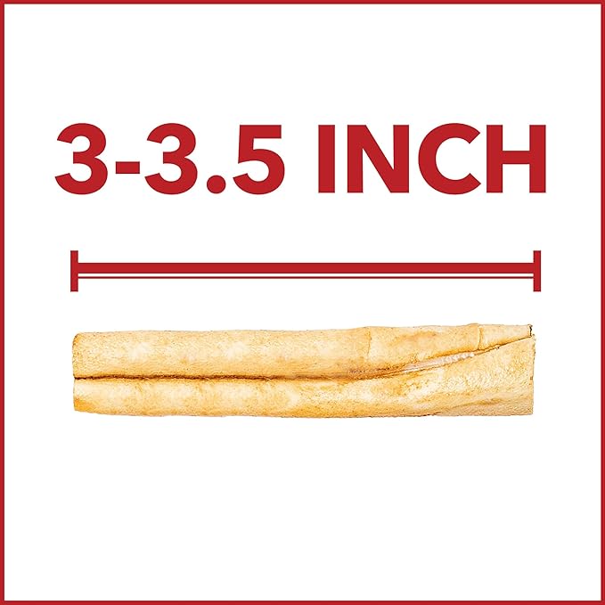 Pet Factory American Beefhide 3-3.5" Mini Rolls Dog Chew Treats - Chicken Flavor, 14 Count/1 Pack
