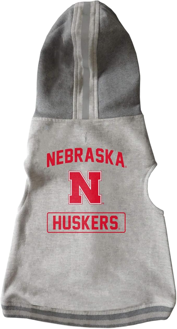 Littlearth NCAA Unisex NCAA Pet Hooded Crewneck with Team Logo and Name