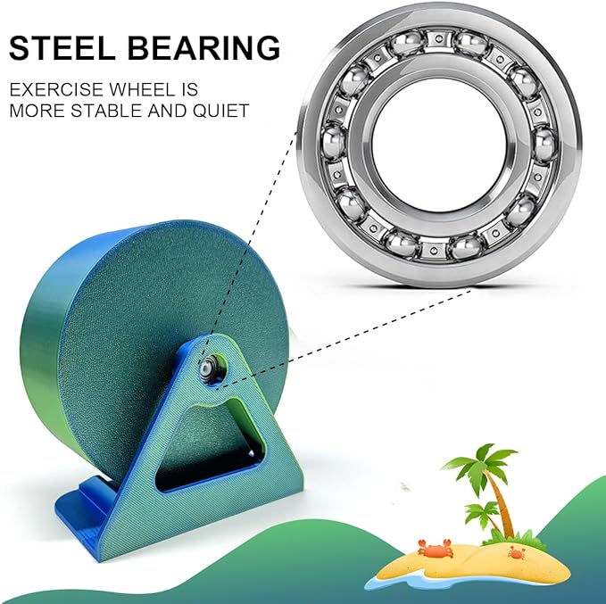 Hermit Crabs Running Wheel Toy - Silent Running Wheel for Hermit Crab Tank Accessories - Small Animal Wheel for Hermit Crab Hamster Gerbils