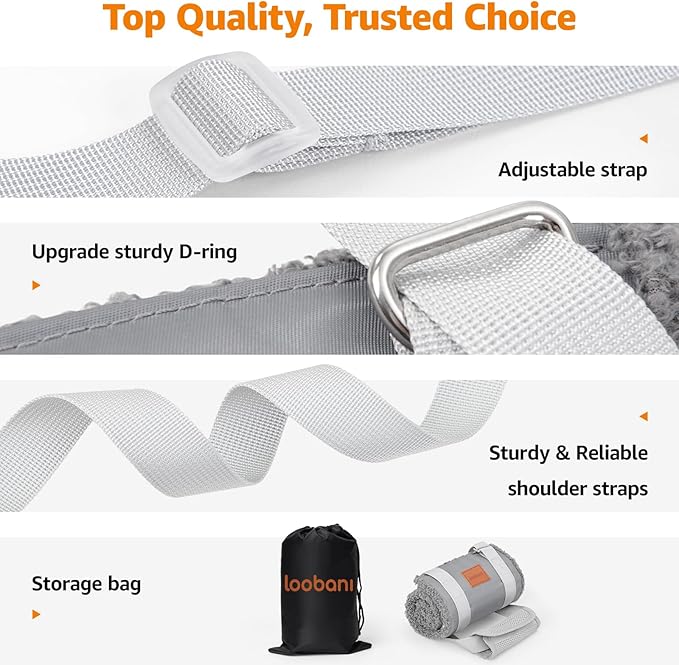 LOOBANI Dog Sling for Large Dogs Hind Leg Support, Portable Dog Lift Harness for Back Legs, Comfortable Leg Support Assistance for Elderly Dogs with Hip, ACL Brace, Senior, Injured
