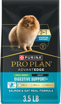 Purina Pro Plan AdvantEDGE Digestive Support Plus Small Breed Salmon and Oat Meal Formula Adult Dry Dog Food - 3.5 lb Bag