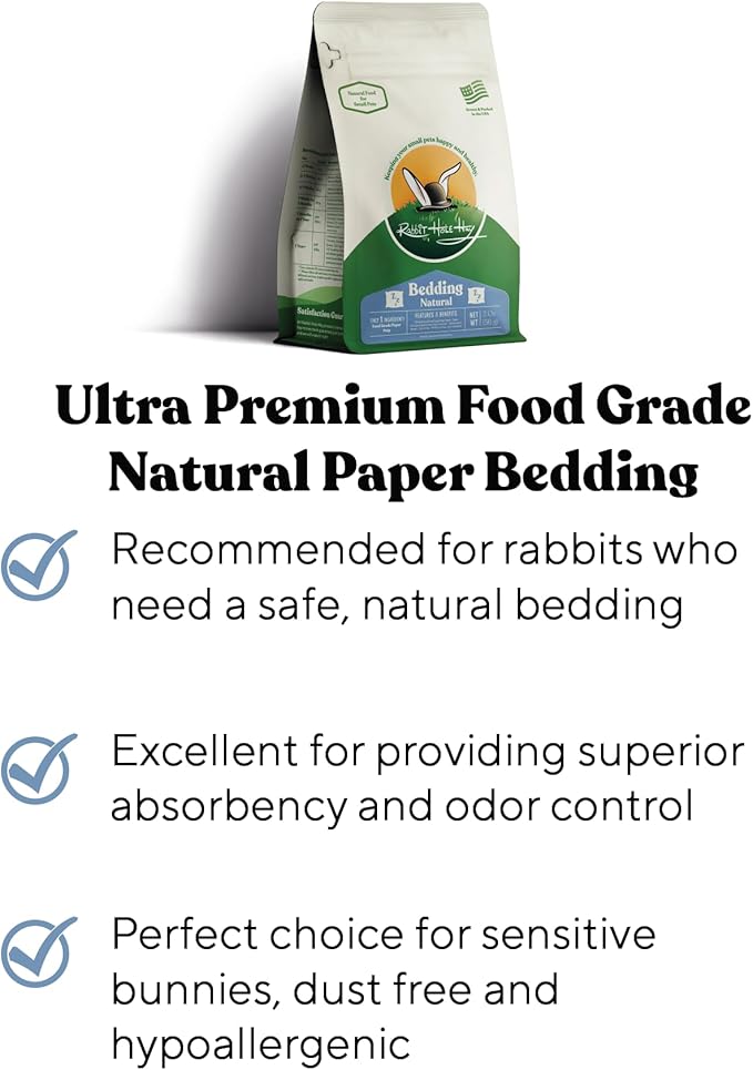 Rabbit Hole Hay - Ultra Premium Food Grade Bedding, Natural, 6.0 cu ft - Dust-Free & Hypoallergenic