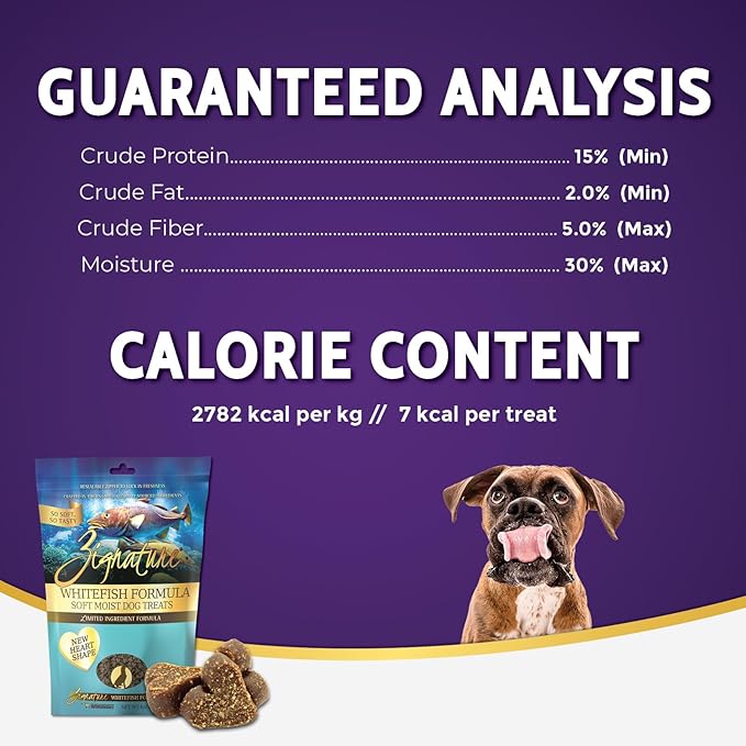 Zignature Whitefish Soft Moist Treats for Dogs