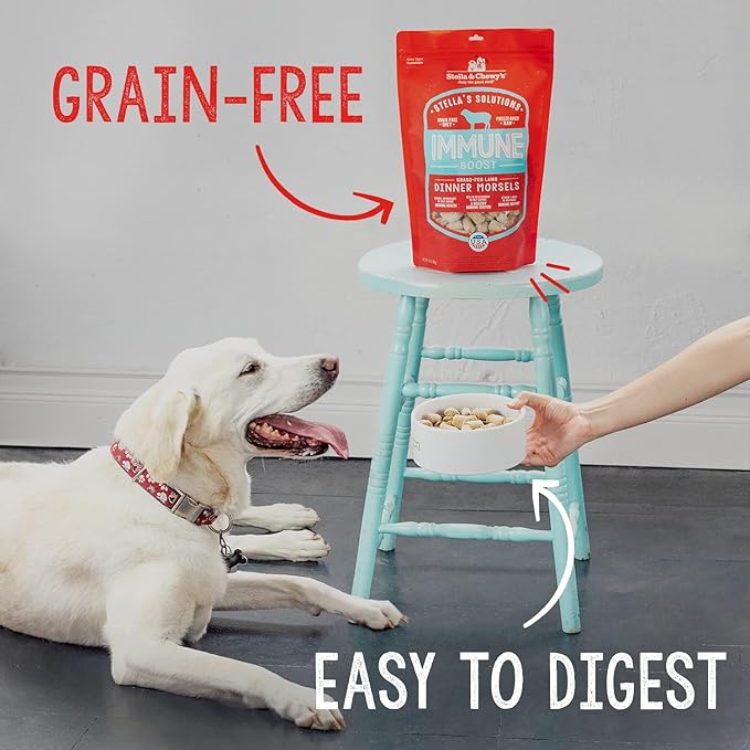 Stella & Chewy's Freeze-Dried Raw Dog Food for Hip & Joint - Cage-Free Chicken - Natural Solution for Joint Pain, Mobility & Inflammation - Premium Raw Nutrition - 13 oz
