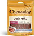 Chewsday Duck Jerky, Skin & Coat Support Dog Treats, 8oz