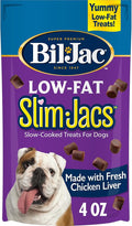 Bil-Jac SlimJacs Low-Fat Dog Treats, Real Liver, Weight Management, 4 oz