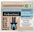 Senior Dogs Vitamin Treats: Brain Function, Longevity, Immune Health, Overall Vitality & Vision in Aging Dogs. Enriched with Breakthrough Active Ingredients (30 Days Supply)