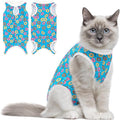 Cat Recovery Suit Female Cats Onesie for Cats, Breathable Cat Surgery Suit for Surgical Abdominal Wounds Skin Diseases, Cute Kitten Spay Recovery Suit E-Collar Alternative Anti Licking