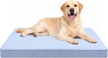 Cooling Dog Beds for Dogs, Orthopedic Memory Foam Dog Bed，Washable Pet Beds for Crate with Faux Fur Cover, Waterproof Lining (Cooling, X-Large: 41" x 29" x 4")
