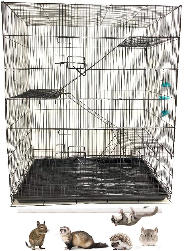 X-Large 3-Levels Tight Wire Spacing Guinea Pig Hamster Rodent Degu Dagus Ferret Chinchilla Sugar Glider Squirrel Rat Mice Rabbit Cat Critter Cage