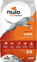 Nulo Frontrunner Dry Dog Food - Adult High-Protein Turkey, Trout & Spelt Recipe, Natural Kibble with Ancient Grains, Probiotics, Taurine, Omega 3 for Small, Medium and Large Breeds, 25lb Bag