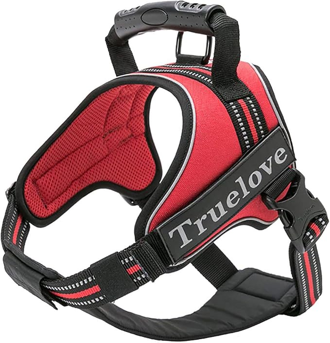 Truelove Dog Harness No-Pull Reflective Stitching Ensure Night Visibility Outdoor Adventure Big Dog Harness Perfect Match Puppy Vest TLH5753 Now Available in 6 Colors 6 Sizes