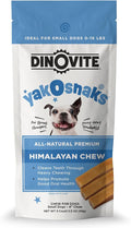 Dinovite YakoSnaks Himalayan Yak Cheese Himalayan Dog Chews, Long Lasting Yak Chews for Dogs, Low Odor Himalayan Dog Chews, Natural Yak Cheese Treats for Small Dogs, 3 Count