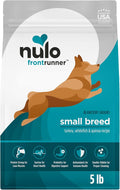 Nulo Frontrunner Dry Dog Food Small Breed - High-Protein Turkey, Whitefish & Quinoa Recipe, Natural Puppy & Adult Dog Food, Small Sized Kibble with Probiotics, Taurine, Omega 3, 14lb Bag