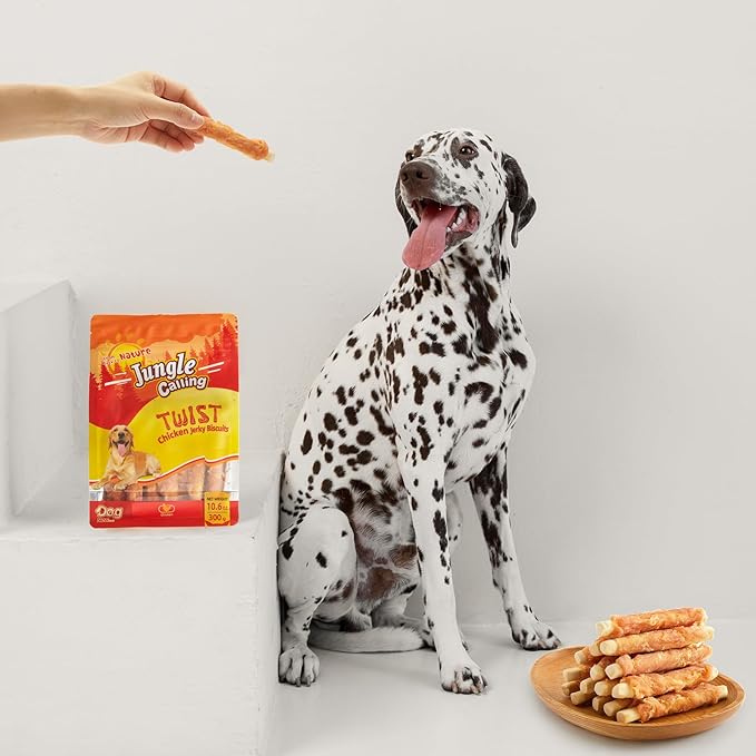 Jungle Calling Chicken Biscuits Dog Treats, Rawhide Free Soft Chewy Treats for Training Rewards,10.6oz (Pack of 2)