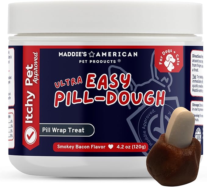 Maddie's American Pet Products Easy Pill Ultra Dog Treat Wrap - Hypoallergenic Pill Concealing Pocket, Pouch or Wrap Treat - Chicken Free Allergy Friendly Formula