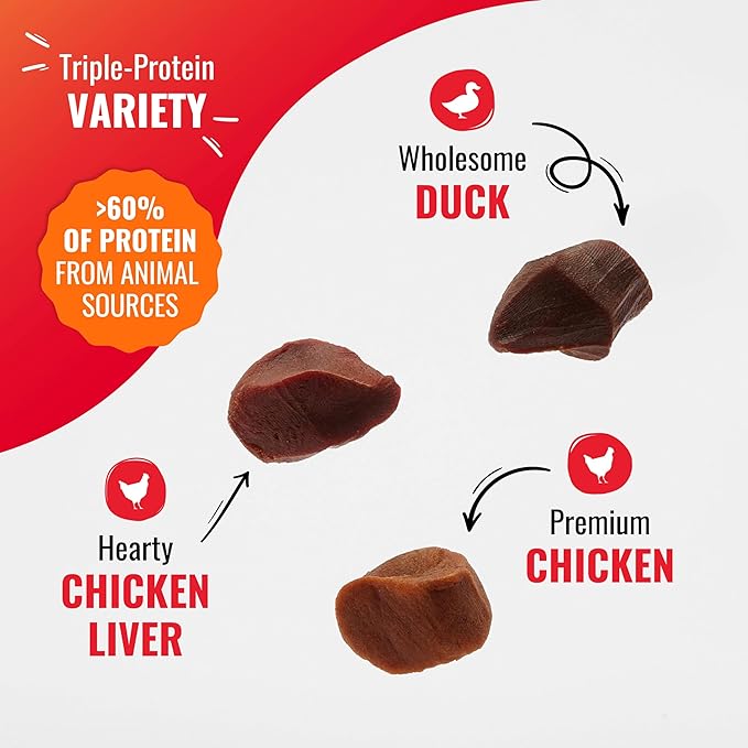 Good 'n' Tasty Kabob Bites Treat for All Dogs, 4 Ounce, Gourmet Dog Treats with Chicken, Duck or Chicken Liver, New Improved Formula for Softer Texture