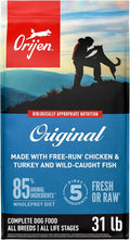 ORIJEN Grain Free High Protein Dry Dog Food Original Recipe 31lb Bag