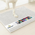 Muddy Mat® | Super Absorbent Door Mat Indoor, Microfiber Quick Dry Chenille Entryway Rug, Non-Slip Front Door Mat, Indoor Mats for Entryway, Machine Washable Pet Rug, White 48"x72"