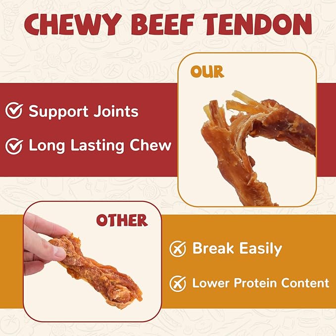 PAWUP Turkey Dog Treats, Turkey Wrapped Beef Tendon, Rawhide Free, Bone-Shaped Sticks Turkey Treats for Medium & Large Dogs (36 g/Stick, 2 Count)