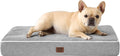 EHEYCIGA Orthopedic Dog Bed Waterproof 30"x20", Memory Foam Pet Bed for Medium Dogs, Washable Pet Mat with Removable Cover, Grey