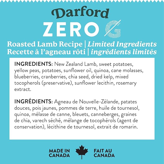 Zero/G Roasted Lamb Recipe Mini Dog Treats, 12 oz