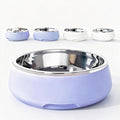 Purple Dog Bowl,32oz,Dog Bowls Stainless Steel,Dog Food Bowls for Medium Dogs,Dishwasher Safe