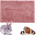 Oncpcare Long Plush Bunny Rabbit Guinea Pig Bed, Winter Warm Bunny Blanket for Rabbits, Guinea Pig Cage Liners Washable Reusable
