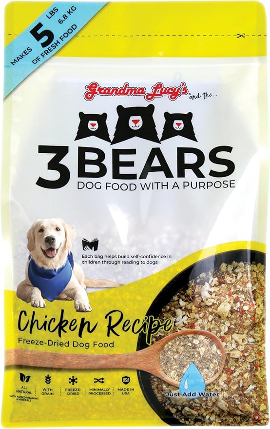 3 Bears Chicken Dog Food - 1lb