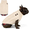 KYEESE Dog Sweater Warm Turtleneck Small Dogs Sweater Stretchy Comfy Pet Coat for Fall Winter Cold Weather Soft Pullover Dog Sweaters for Small Dogs Girl