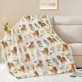 Golden Retriever Throw Blanket Golden Retriever Puppy Stuff Gifts for Dog Lover Kids Girls Boys Adults Women Men Soft Cozy Warm Plush Fluffy Fuzzy Fleece Blanket Decor 50''X60''