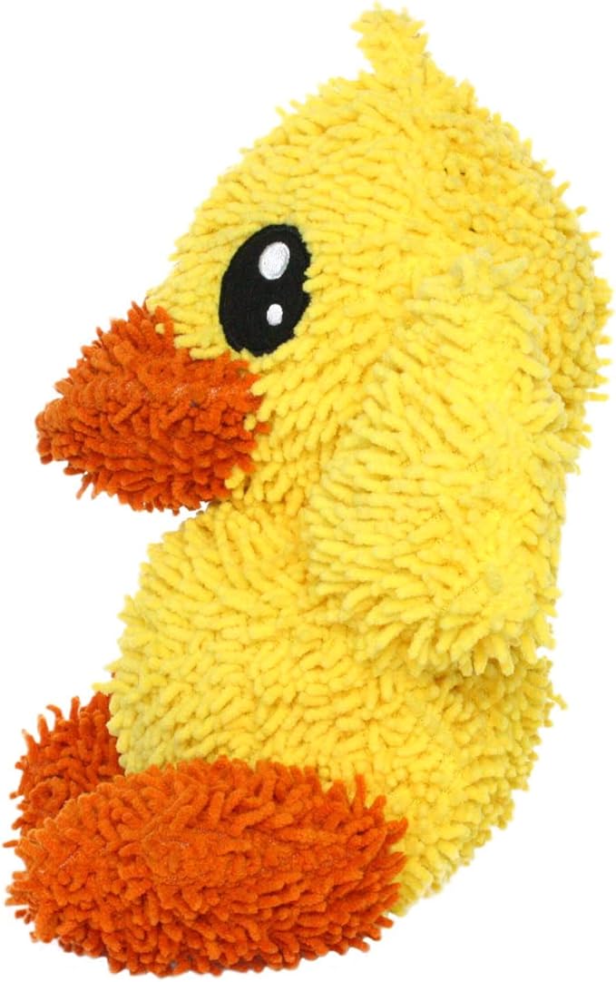 MIGHTY- Microfiber Ball - Farm – Made with Squeaker Balls and Minimal Stuffing. Strong & Tough. Interactive Play. Machine Washable & Floats (Duck, Large 2 Pack)