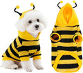 cnomg Bee Costume for Pets Dog Bee Halloween Clothes Hoodies Cat Clothes Puppy Pet Apparel