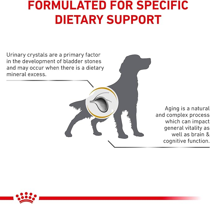 Royal Canin Veterinary Diet Canine Urinary SO Aging 7+ Adult Dry Dog Food, 17.6 lb Bag