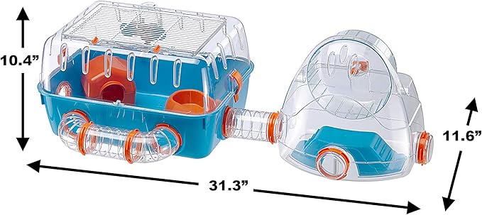 Ferplast Hamster Cage, 31.3 x 11.61 10.61 x 10.35