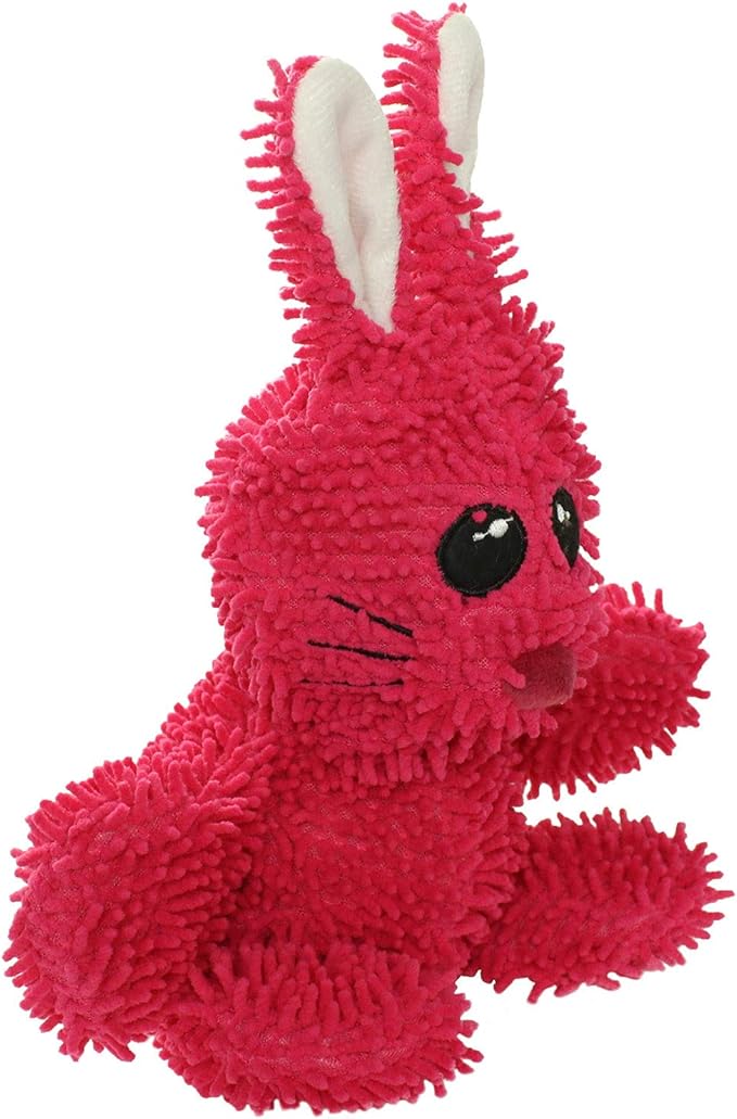 MIGHTY- Microfiber Ball - Farm – Made with Squeaker Balls and Minimal Stuffing. Strong & Tough. Interactive Play. Machine Washable & Floats (Rabbit, Medium 2 Pack)