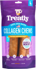 USA Collagen Rolls 9-10" Dog Chew Treats - Chicken Marinade Flavor, 4 Count/1 Pack
