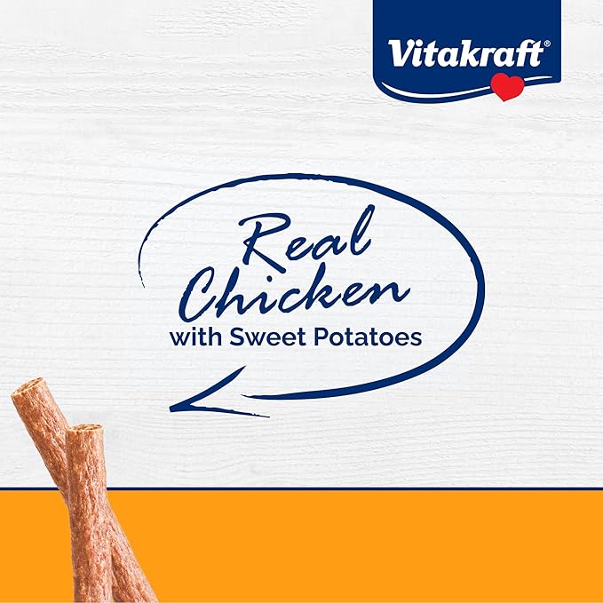 Vitakraft Treaties Dog Treat, Smoked Chicken Recipe with Sweet Potatoes, Value-Pack, 16 Count
