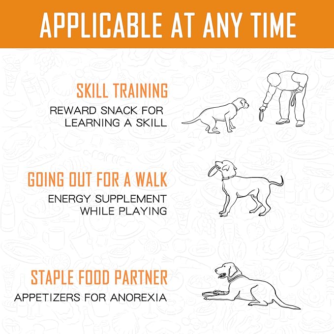 PAWUP Dog Treats Apple Slice Chicken Wrapped, Training Treats w/Taurine for Small Medium Large Dogs, 12.5 oz