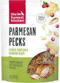 The Honest Kitchen Human Grade Dog Treats Parmesan Pecks: Chicken, Parmesan & Cranberry Recipe, 8 oz Bag